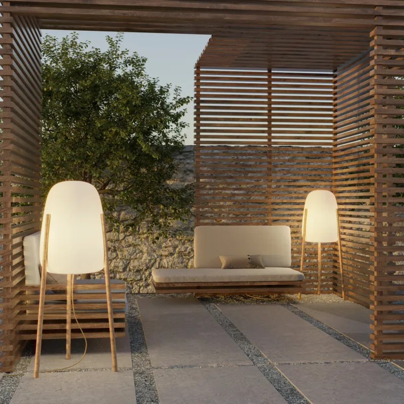 Lampa zewnętrzna stojąca boho biała 3087 ROCKET 145 – New Garden Bestseller